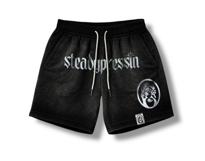 Public Threat Graphite Shorts